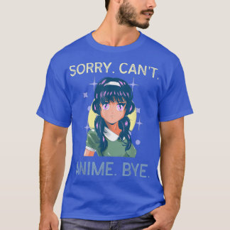 Beklagar Cant Anime Adjö Funny Video Game Animatio T Shirt