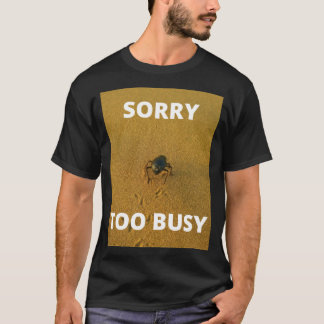 Beklagar för upptagen t shirt