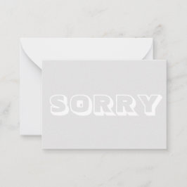 Beklagar, lätt grått-vitt, modernt, fetstil kort