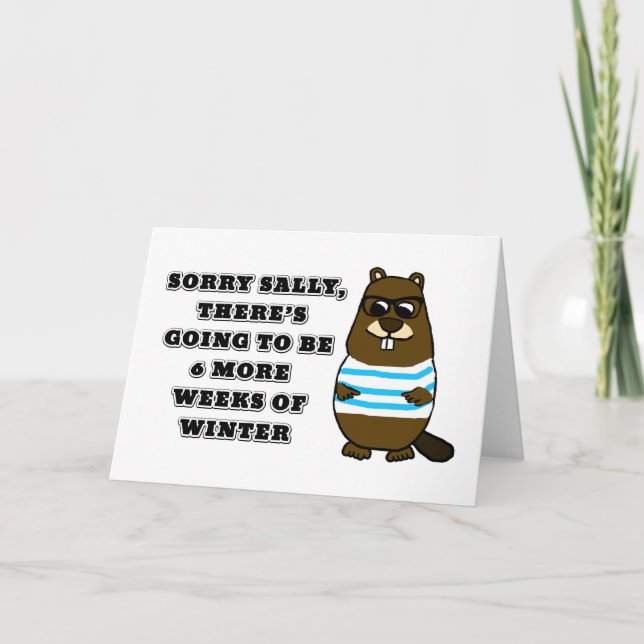 Beklagar Sally, ytterligare sex veckor på vintern Kort (Framsida)