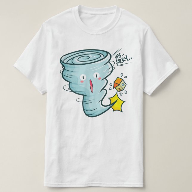 Beklagar Tornadot T Shirt (Design framsida)