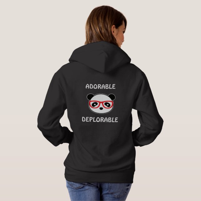 Beklaglig Panda Hoodie - beklaglig, beklaglig Leon T Shirt (Hel baksida)