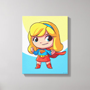 Beklaglig supergirl Stance Canvastryck