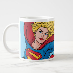Beklaglig supergirl Stance Jumbo Mugg