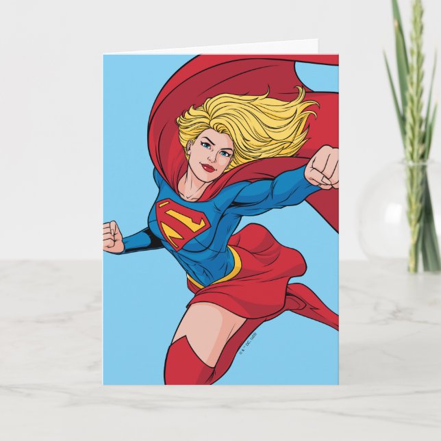 Beklaglig supergirl Stance Kort (Framsida)