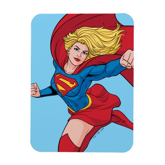 Beklaglig supergirl Stance Magnet (Vertikal)