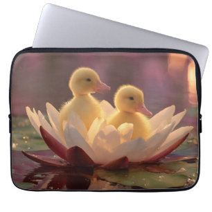 Beklagliga herrar i en Vatten Lily Flower Laptop Fodral
