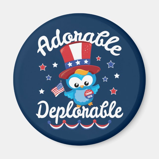 Beklagligt beklagligt Uggla-trumpen 2016 Magnet (Framsidan)