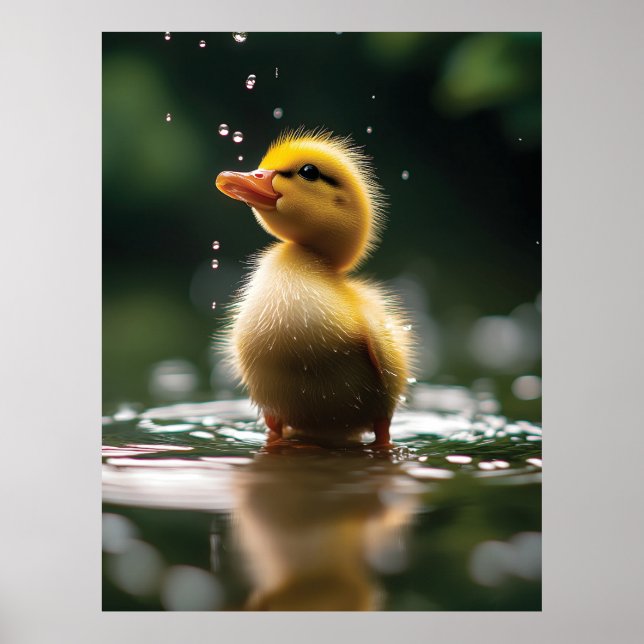 "Beklagligt Duckling i regnet Poster (Framsidan)