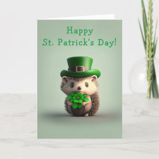 Beklagligt Hedgehog St. Patrick-Day-Helgdag-kort Helgkort