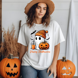 Beklagligt nog Spooky Stil: Cute Funny Ghost Hallo T Shirt