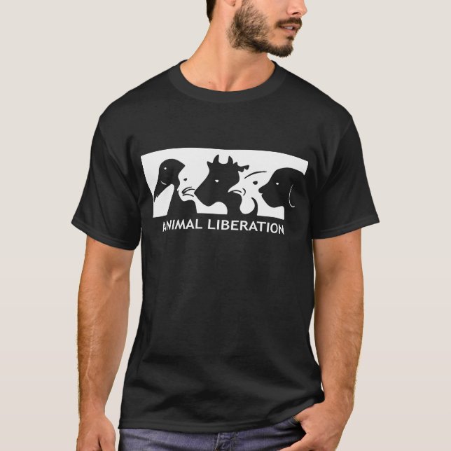 Beklär den djura befrielsen för ALF djurens T Shirt (Framsida)