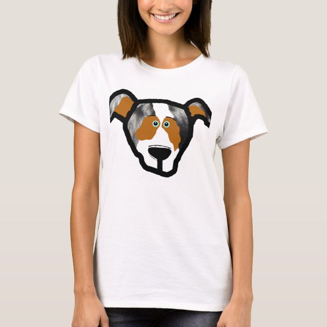 beklär den mini- aussien för blue_merle sida 2 tröja (Framsida)