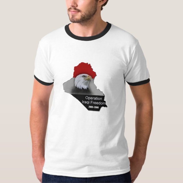 Beklär drar tillbaka den irakiska t-shirt (Framsida)