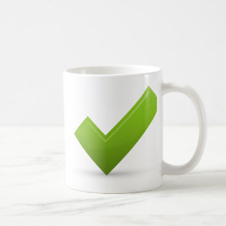 bekräfta-679245 GRÖNT CHECK MARKK KORREKT SYMBOL L Kaffemugg