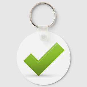 bekräfta-679245 GRÖNT CHECK MARKK KORREKT SYMBOL Nyckelring