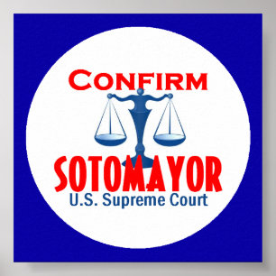 Bekräfta den Sotomayor affischen Poster