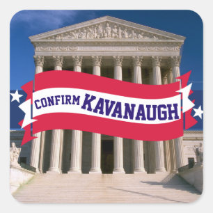 Bekräfta domare Kavanaugh U.S. Supreme Court Fyrkantigt Klistermärke