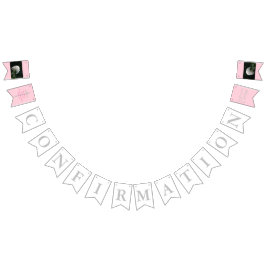 Bekräfta Kor Girl-Rosa INFOGA ditt foto Vimplar