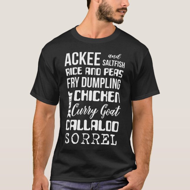 Bekräfta och saltfiskens Ris och stickprov av ärto T Shirt (Framsida)