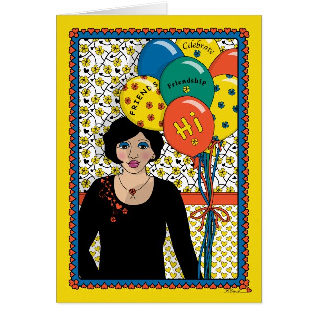Bekräfta Vänskap_B_Greeting Card Hälsningskort (Framsidan)