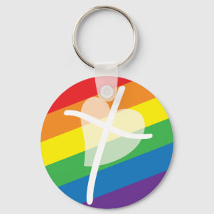 Bekräftande av kyrkan LGBTQI som välkomnar kyrkan Nyckelring
