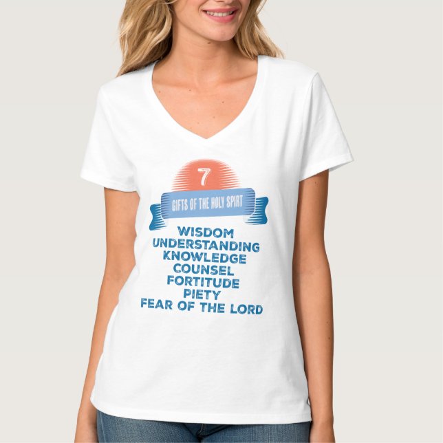 Bekräftelse 7 Gåvor från Heligan Spirit T Shirt (Framsida)
