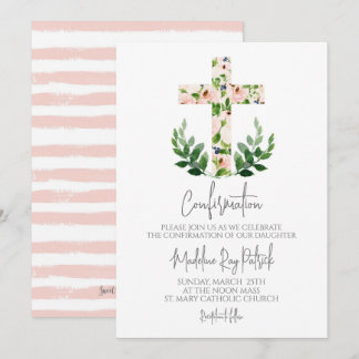 Bekräftelse av blommigt Kor Inbjudningar