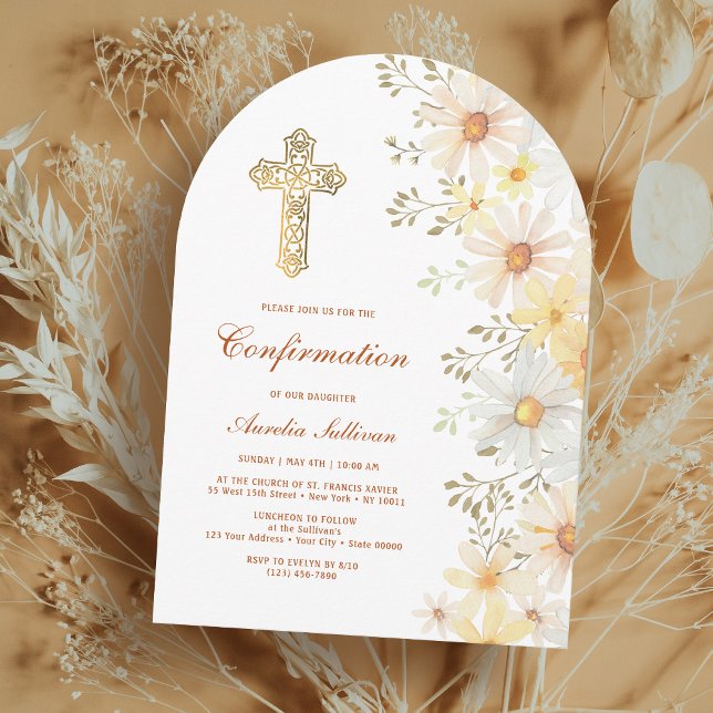 Bekräftelse av daisyns båge inbjudningar (Skapare uppladdad)