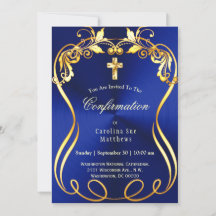 Bekräftelse av Eleganten Blue Guld Kor