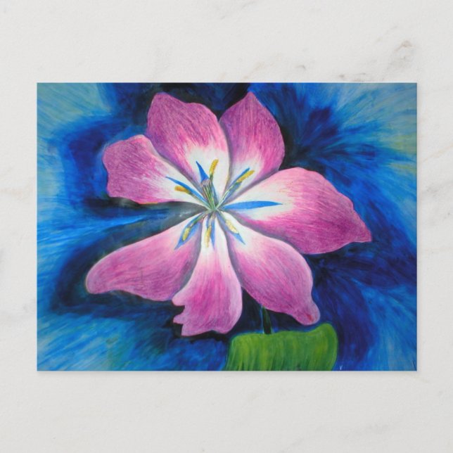 bekräftelse av förlåtelse av blomma vykort (Framsida)