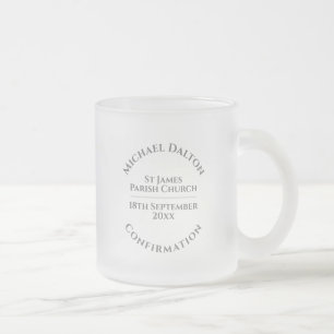 Bekräftelse av fryst glaskaffe Mugg