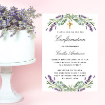 Bekräftelse av lavender eucalyptus violet blommigt