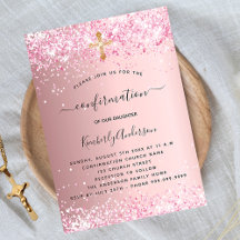 Bekräftelse av lyxen för den  rosan glitter-flicka