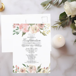 Bekräftelse av Religiösa av elegant Rosa i elfte B Vykort
