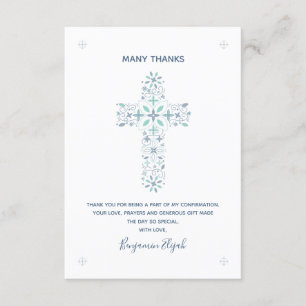 Bekräftelse av Tackkort Christian Card Inbjudningar