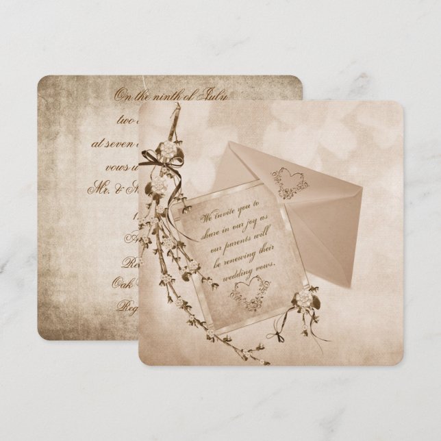 Bekräftelse av vokar inbjudningar (Fram/baksida)