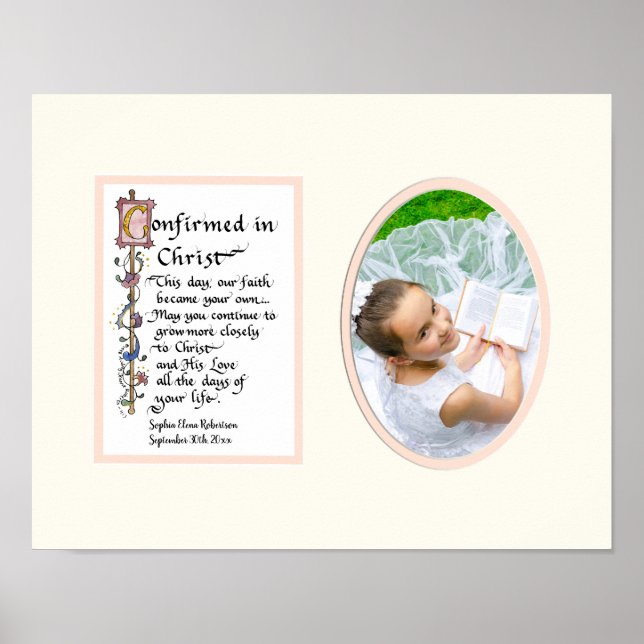 Bekräftelse bekräftad i jus-flickfoto poster (Framsidan)