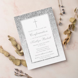 Bekräftelse eller förtjusning av elegant Glitter Inbjudningar