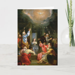 Bekräftelse Heliga Spirit Virgin Mary Apostles Kort