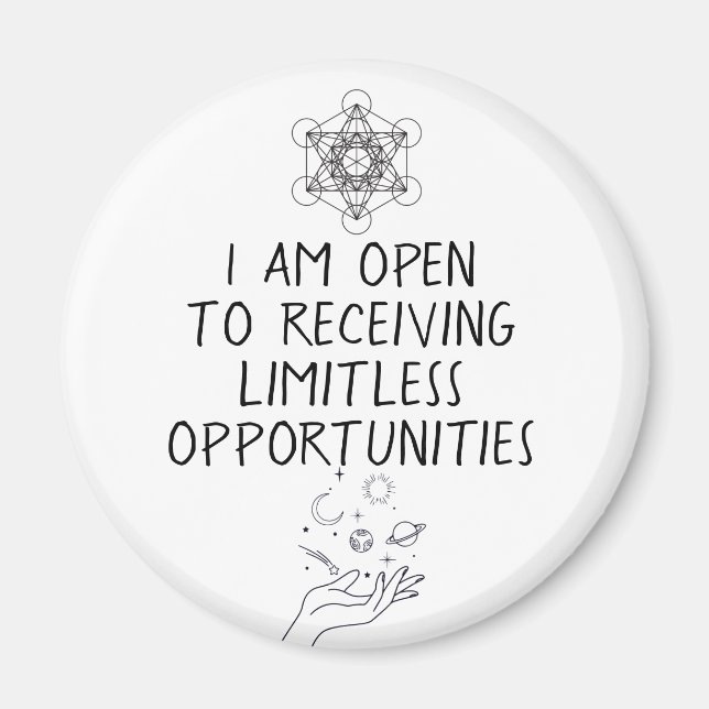 Bekräftelse på manifestation magnet (Framsidan)