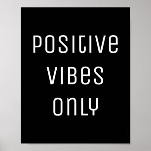 bekräftelse på positiv vibes svarta uppmuntran poster