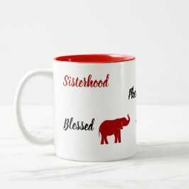 Bekräftelse på två-tonen Elephant Mugg