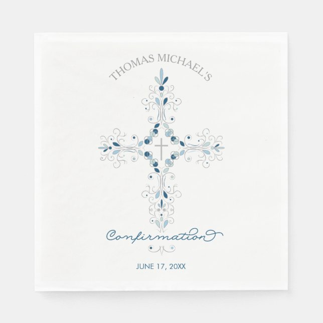 Bekräftelse Pappra blöjor - Anpassningsbar Party N Pappersservett (Framsidan)