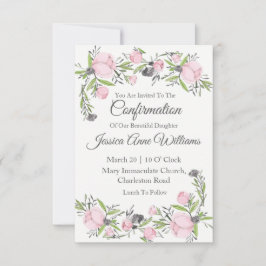 Bekräftelse vattenfärg inbjudningar