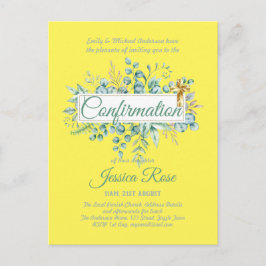 Bekräftelseinbjudan Eucalyptus Greenery Budge Vykort