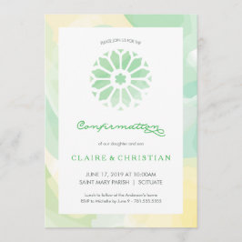 Bekräftelseinbjudan, flickor eller pojkar inbjudningar