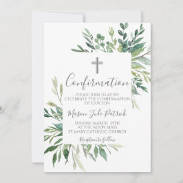 Bekräftelseinbjudan till Greenery Ram Inbjudningar