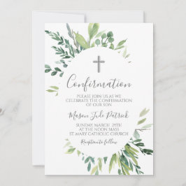 Bekräftelseinbjudan till Greenery Ram Inbjudningar