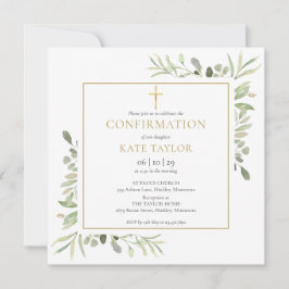 Bekräftelsekorgen för vattenfärg inbjudningar